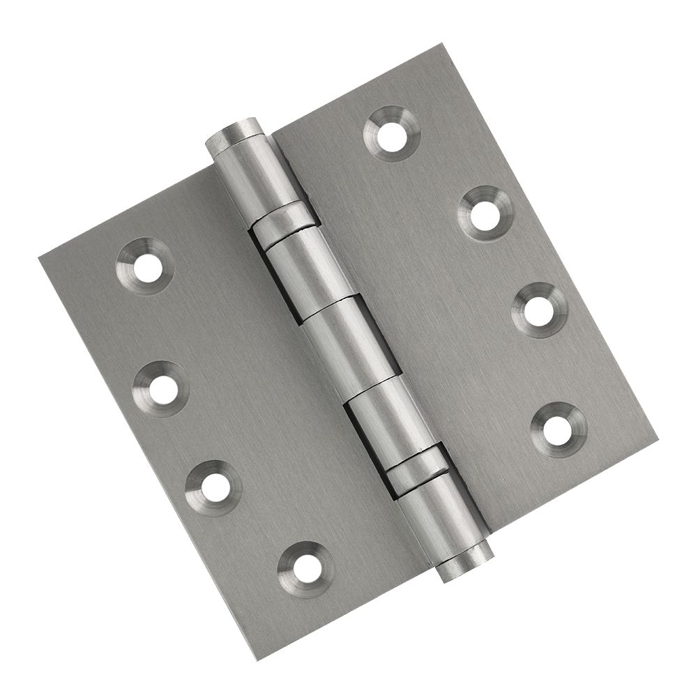 Door Hinges 4 X 4 Inch Solid Brass Ball Bearing NRP Satin Nickel   4040BBUS15 No Tips 01 