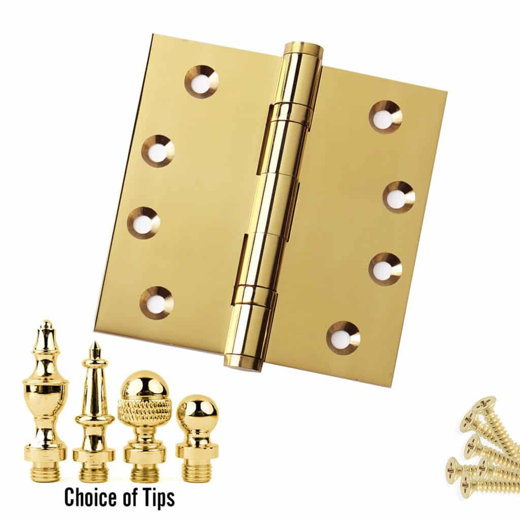 Brass Ball Bearing Hinges, Solid Brass Ball Bearing Hinges, Polished Brass  Door Hinges, Brass Door Hinges Manufacturer & Exporter