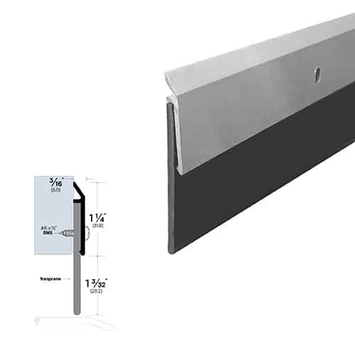 Rubber Door Sweep - Surface Mounted - Acoustical Soundproofing - Sweep ...